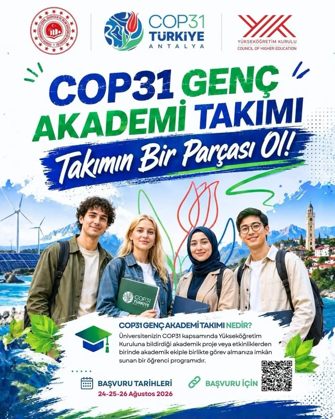 Afyon Kocatepe Üniversitesi'nden COP31 Genç Akademi Takımı'na Davet