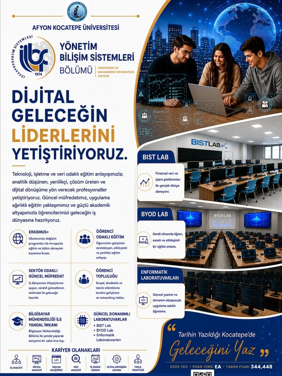 Afyon Kocatepe Üniversitesi Yönetim Bilişim Sistemleri Bölümü Geleceğin Dijital Liderlerini Yetiştiriyor
