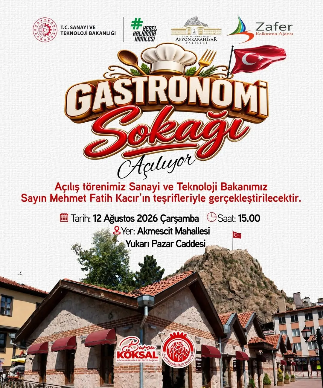 Afyonkarahisar Belediyesi Gastronomi Sokağını Açıyor
