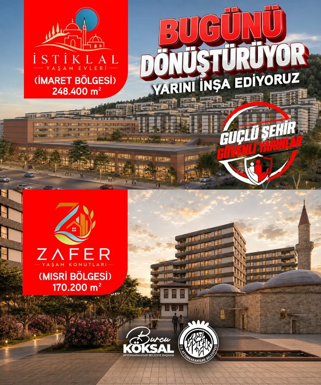 Afyonkarahisar Belediyesi Mısri ve İmaret Bölgelerinde Yeni Yaşam Alanları İnşa Ediyor