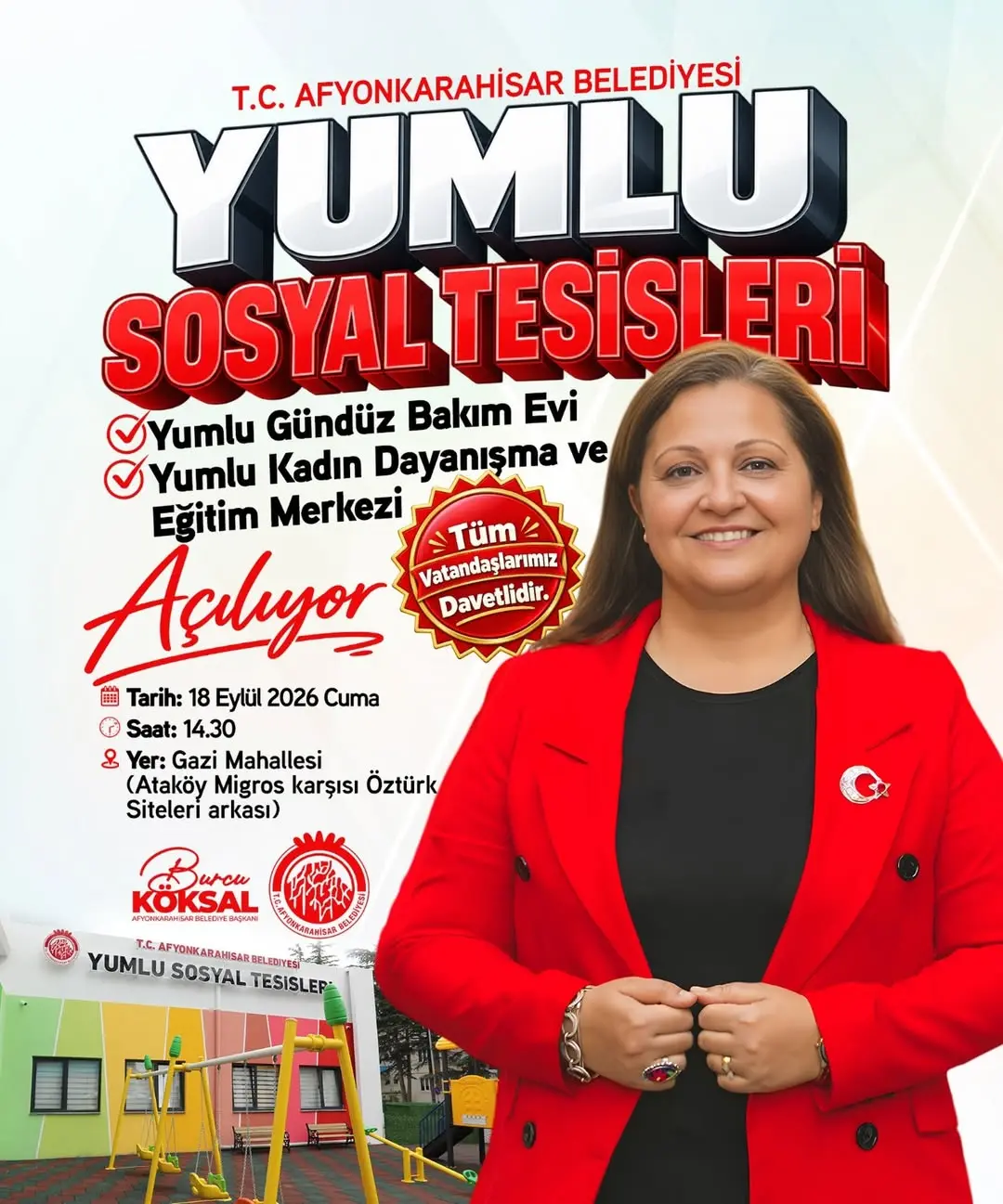 Afyonkarahisar Belediyesi Yumlu Sosyal Tesisler Açılıyor!