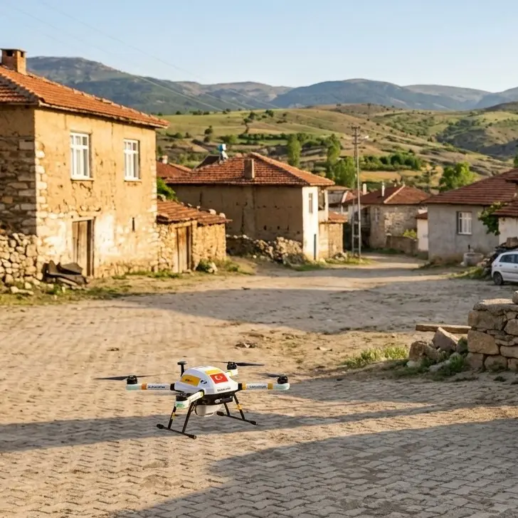 Afyonkarahisar Kadastro Müdürlüğünden Drone İle Hava Görüntüleme Çalışması Duyurusu