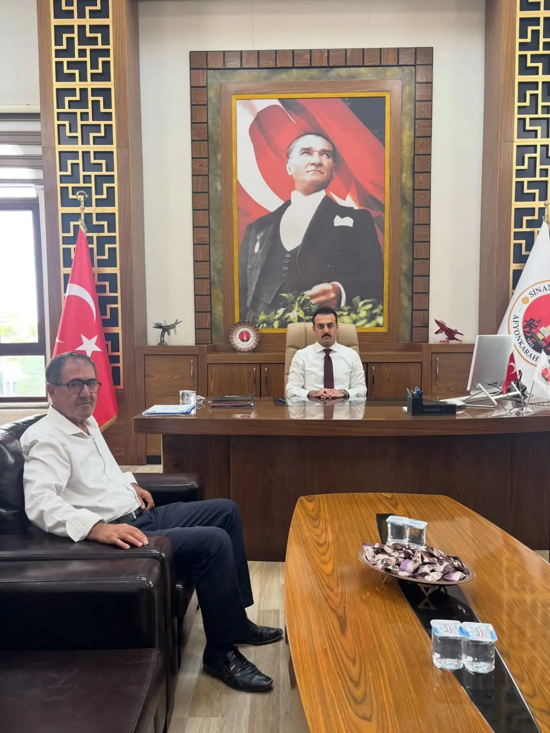 Ahmetpaşa Belediye Başkanı Sayın Eyüp Yakan, Kaymakamı Ziyaret Etti