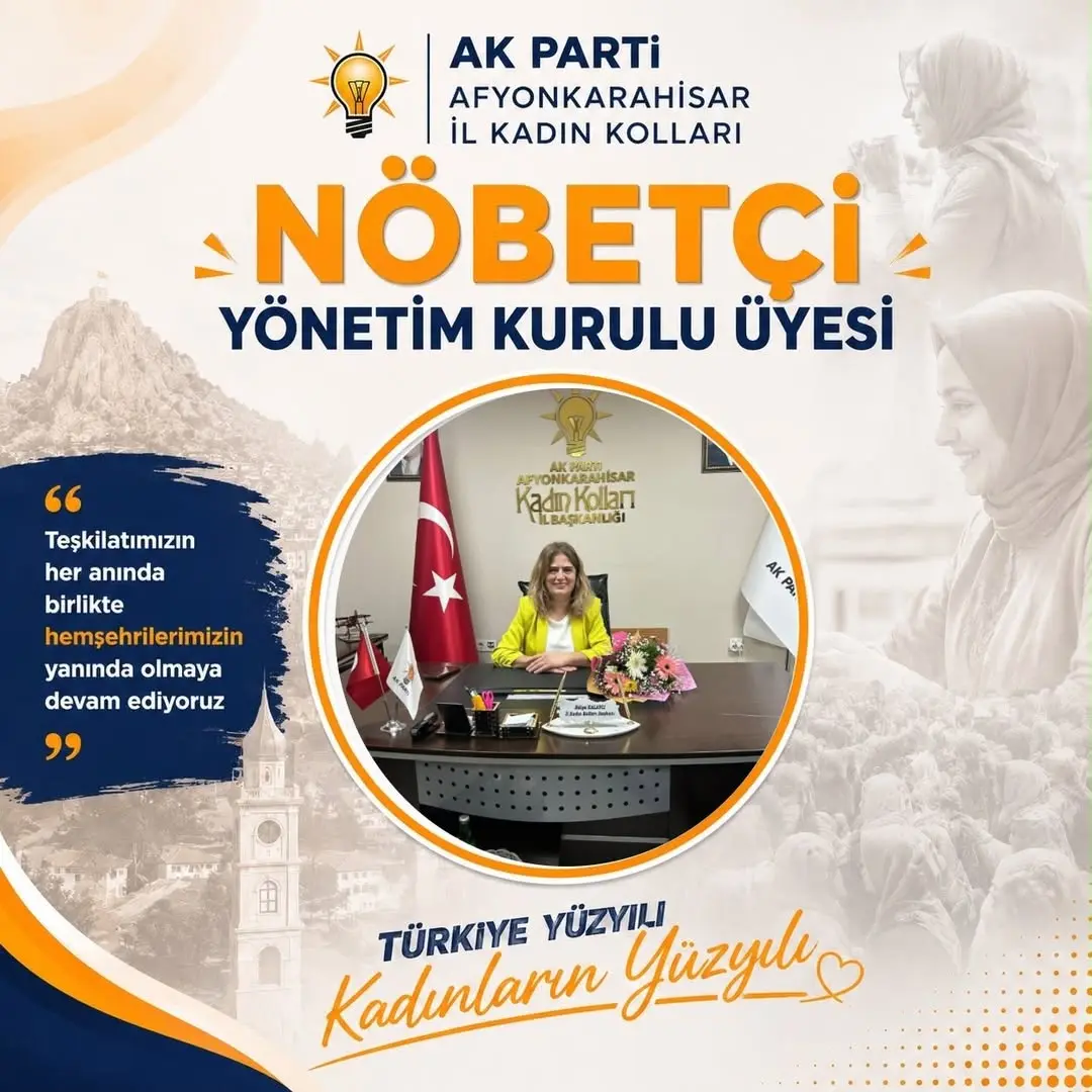 AK Parti Afyonkarahisar İl Kadın Kolları'nda Zakire Madenci Görevde