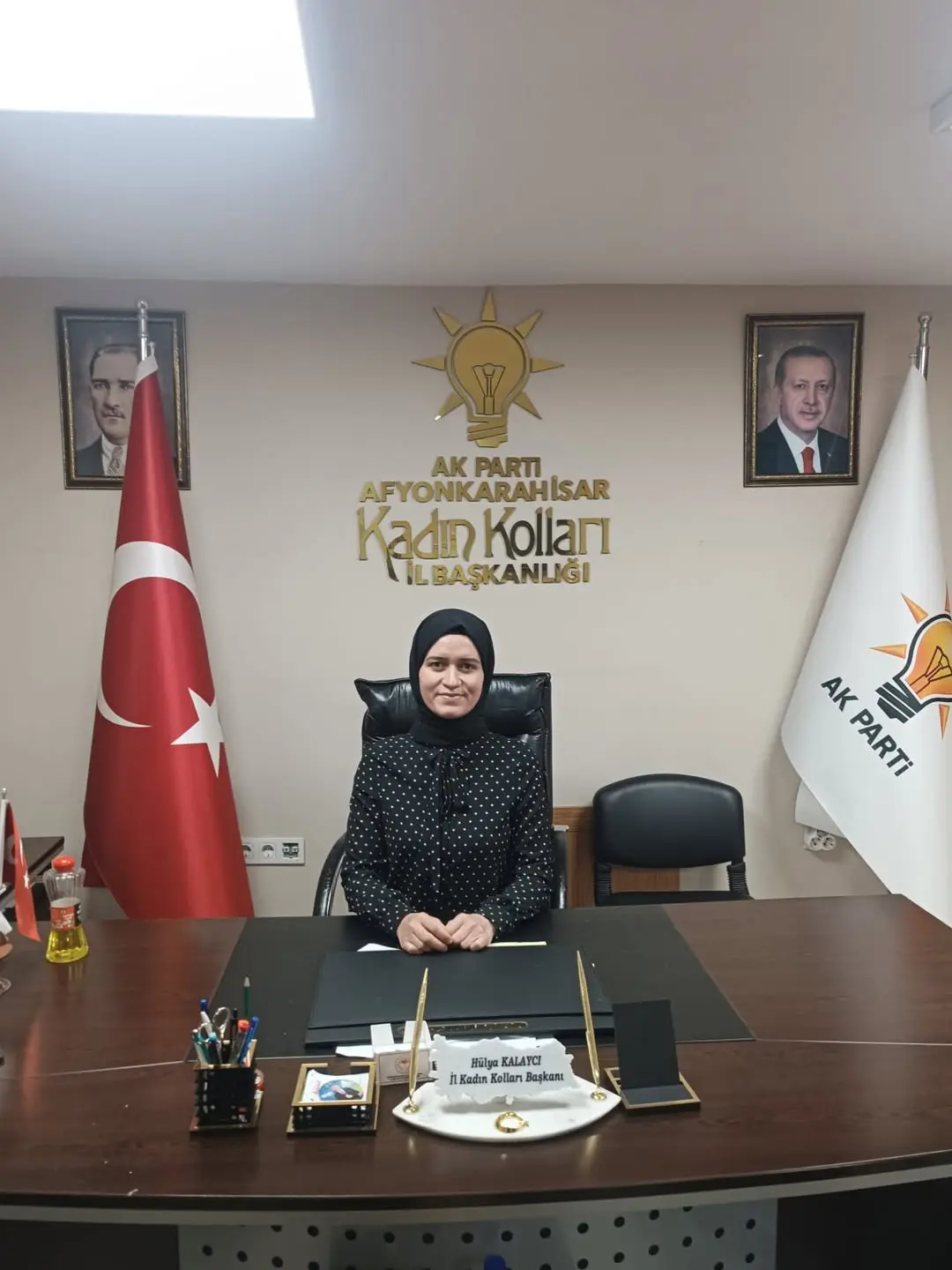 AK Parti Afyonkarahisar İl Kadın Kolları'ndan Esra Karadağ Kocatürk'ün Yönetim Kurulu Nöbeti