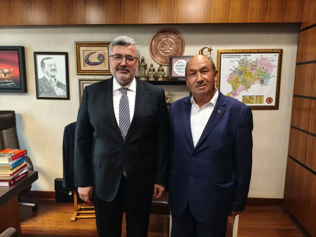 Ak Parti Milletvekili Ali Özkaya, İscehisar Seydiler Belediye Başkanı Adem Tokdemir'i Gazi Meclis'te Ağırladı