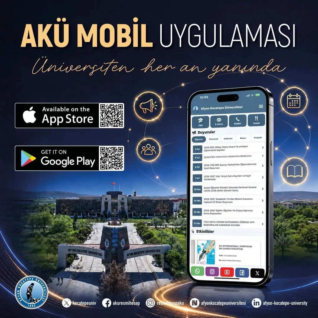 AKÜ Mobil Uygulaması ile Kampüs Hayatınızı Kolaylaştırın