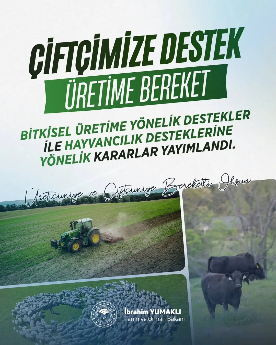 Cumhurbaşkanımız Sayın @RTErdogan’ın liderliğinde, tarımsal üretimimizi artırmak ve gıda arz güvenliğimizi...