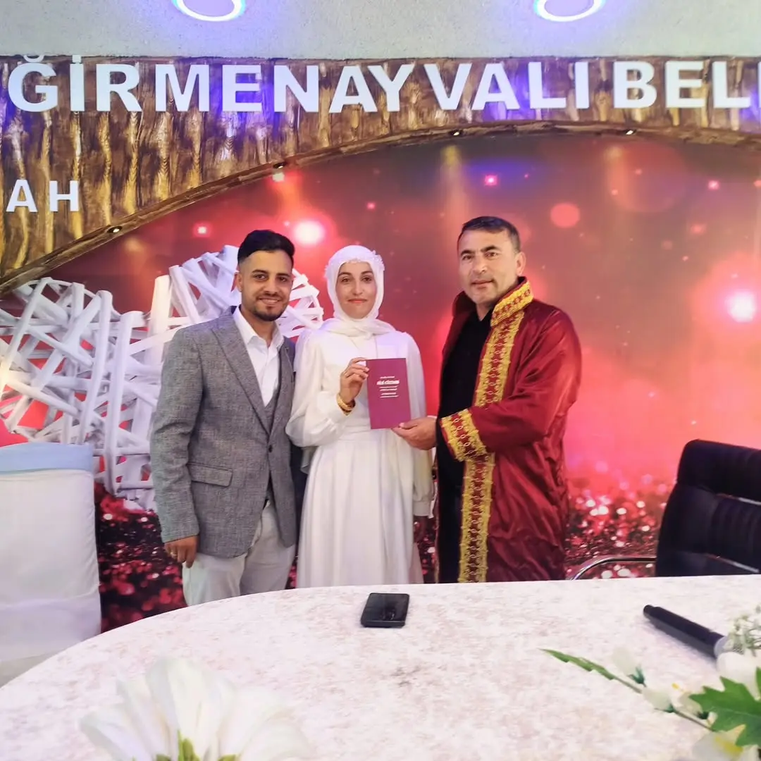 Değirmenayvalı Belediye Başkanı Halil Çelik, Hüseyin Aydoğmuş ile Fatmanur Sağlam'ın Nikah Törenine Katıldı
