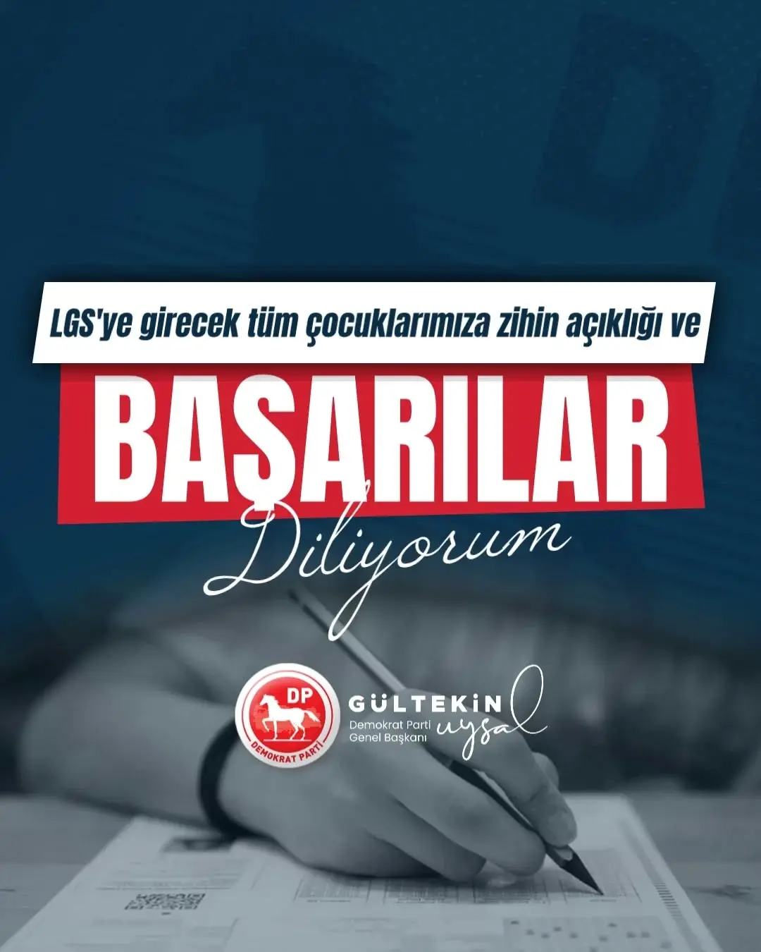 Demokrat Parti Genel Başkanı Gültekin Uysal'dan Çocuklara Destek Mesajı