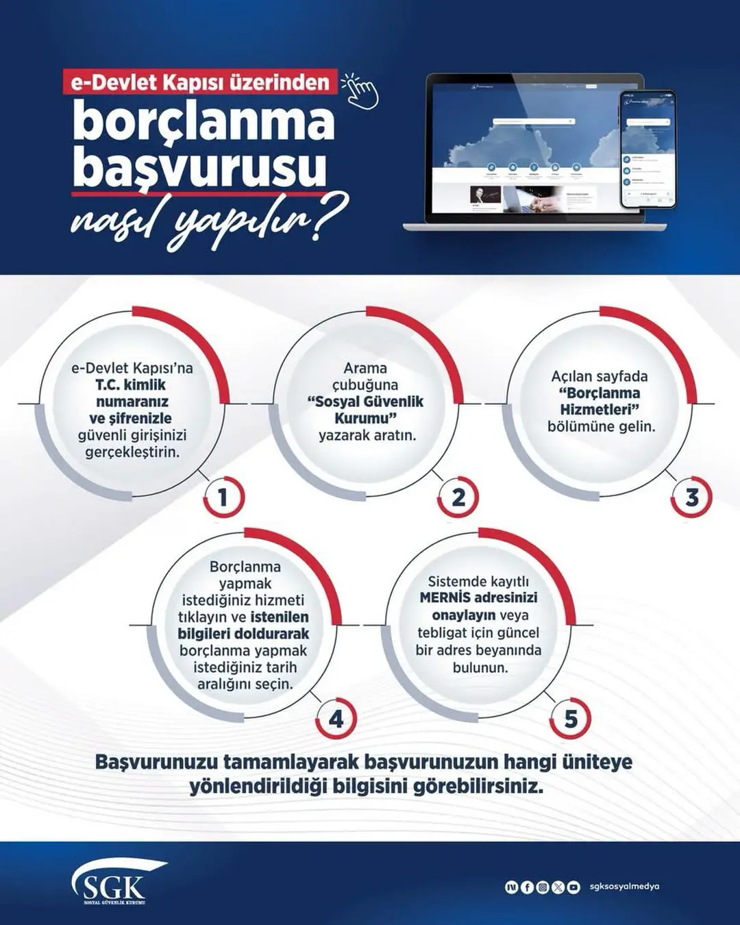 e-Devlet Kapısı üzerinden borçlanma başvurusu nasıl yapılır?