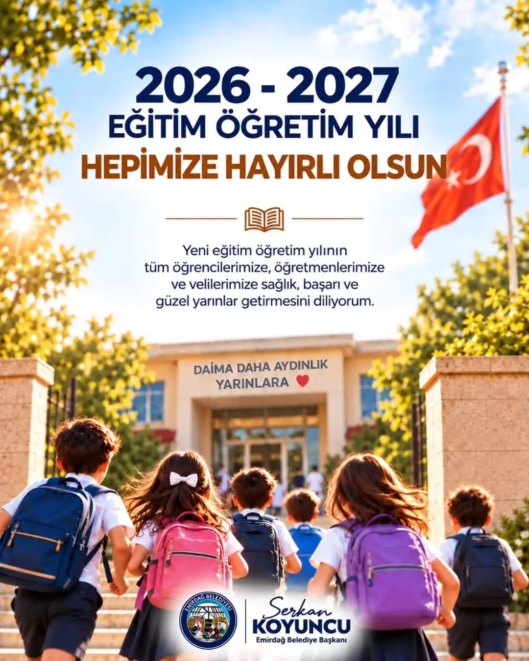 Emirdağ Belediye Başkanı Serkan Koyuncu Yeni Eğitim Öğretim Yılına Dair Duyarlı Bir Mesaj Paylaştı