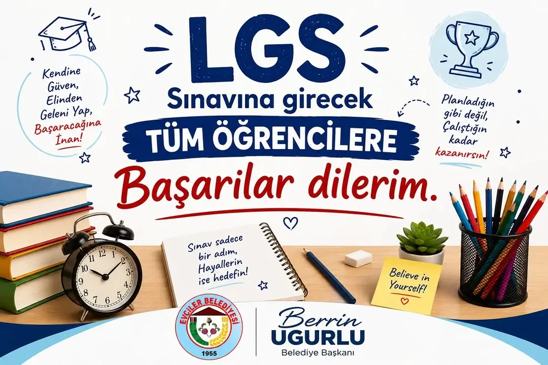 Evciler Belediye Başkanı Berrin Uğurlu'dan LGS Öğrencilerine Destek