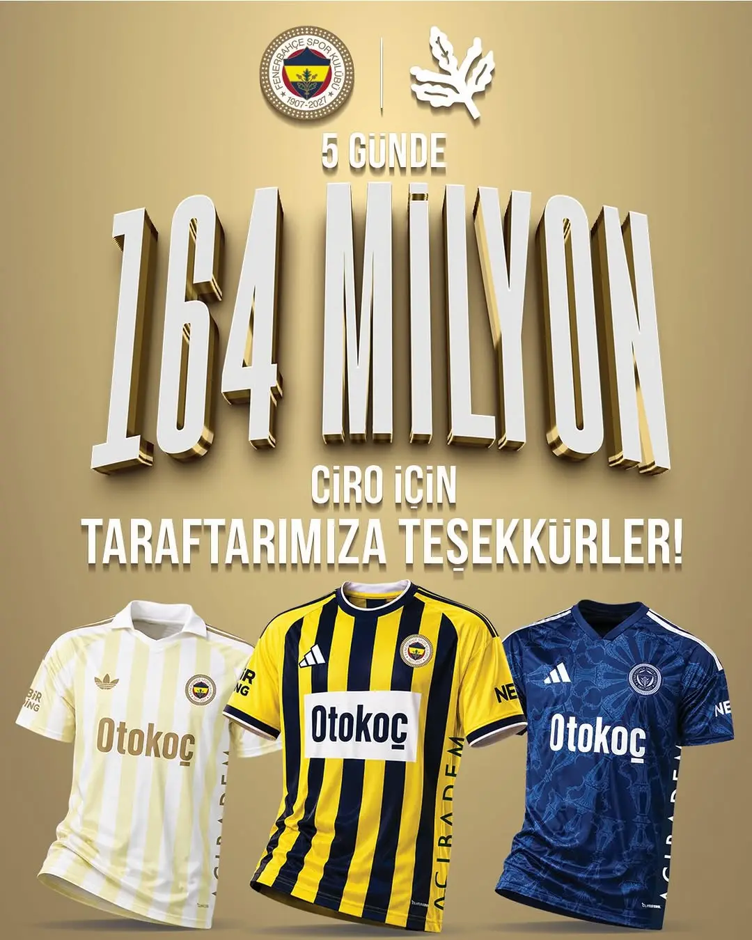 Fenerbahçe 2026-2027 Sezonu Forma Satışında Rekor Kırdı