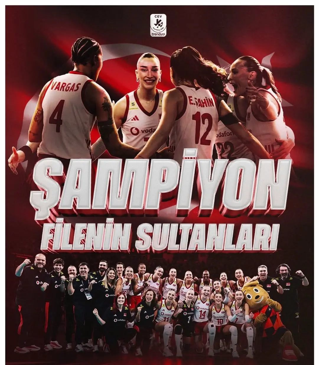 Filenin Sultanları Avrupa Şampiyonası'nda Şampiyon Oldu