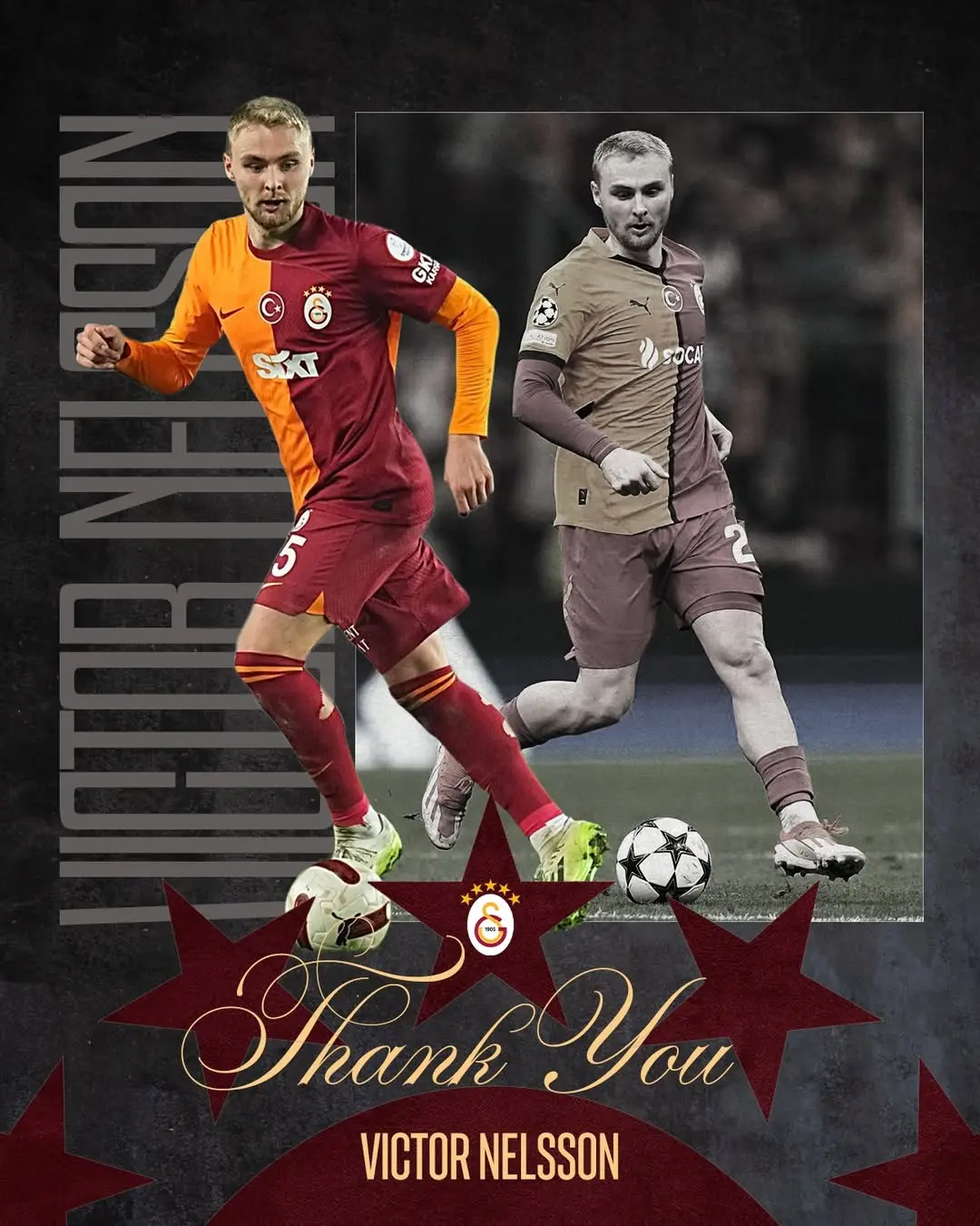 Galatasaray'a Teşekkürler Victor Nelsson!