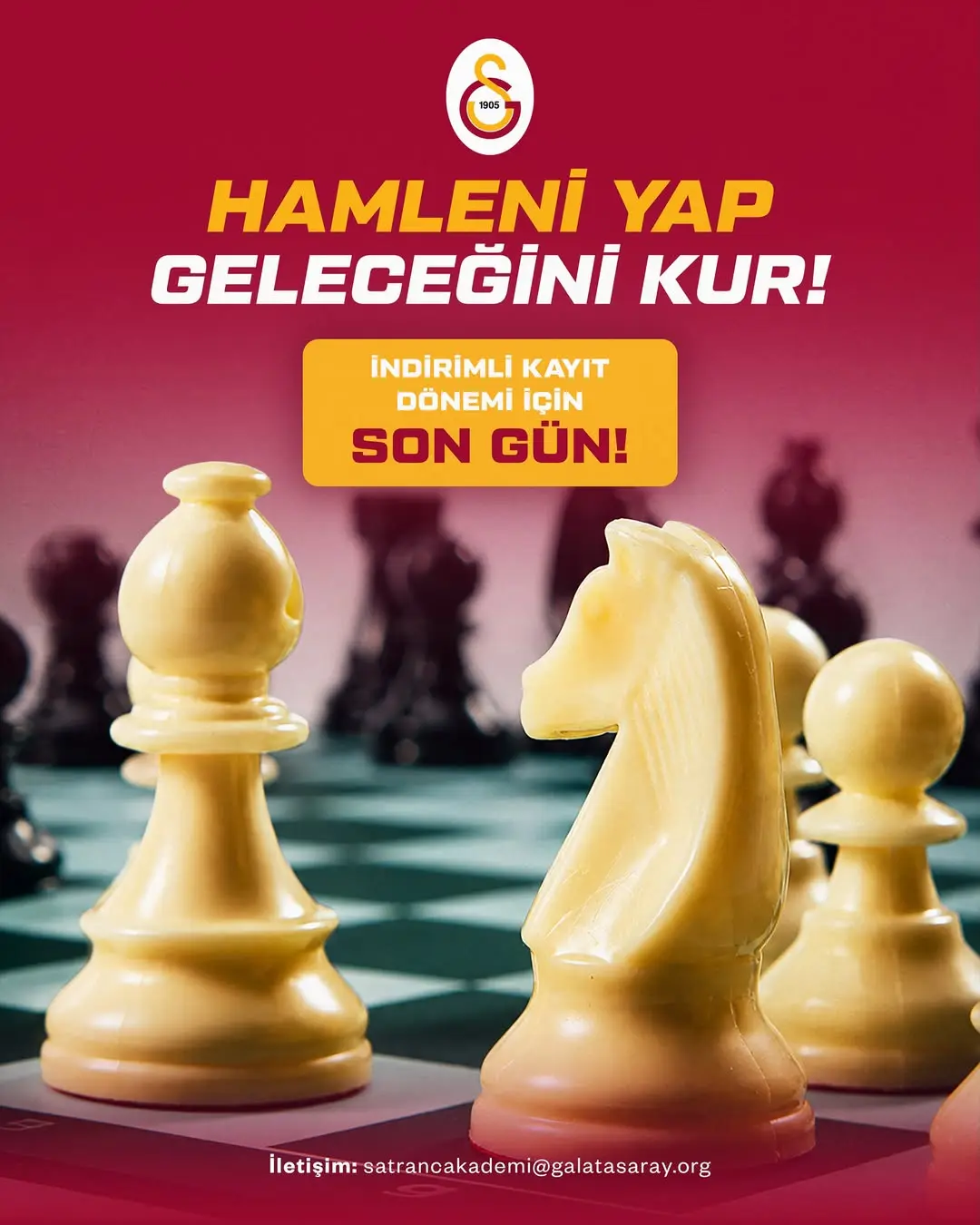 Galatasaraylılar Derneği Lokali'nde 2026-2027 Sezonu Satranç Eğitimleri İçin Son Gün!