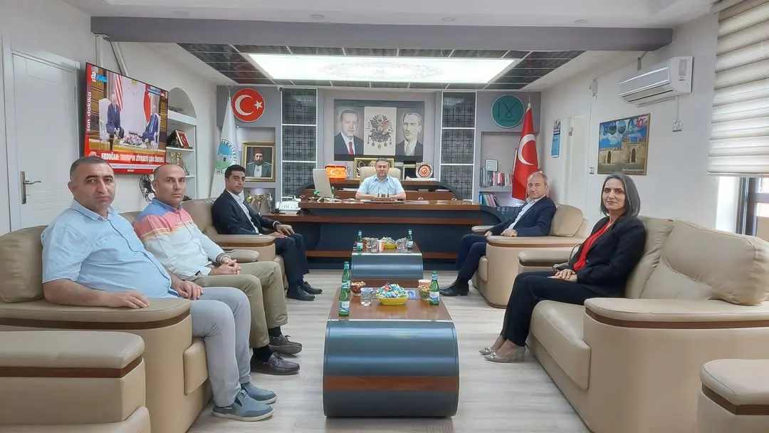 Halkbank Yetkililerinden Belediye Başkanına Ziyaret