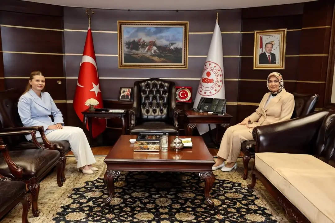 İçişleri Bakan Yardımcısı Doç. Dr. Kübra Güran Yiğitbaşı, Ayşegül Taşkapu Duran ile Bakanlıkta Buluştu