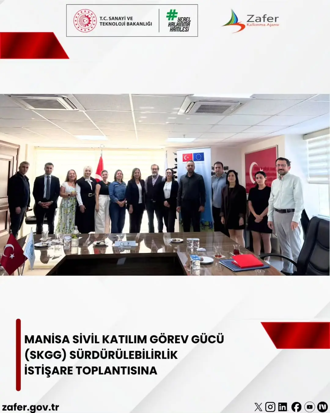 Manisa Sivil Katılım Görev Gücü (SKGG) Sürdürülebilirlik İstişare Toplantısına Katılım Sağlandı