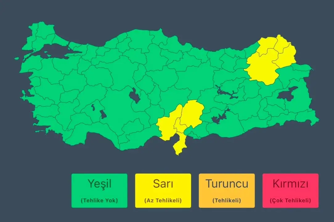 Meteoroloji Genel Müdürlüğü'nden Alınan Son Hava Durumu Raporu