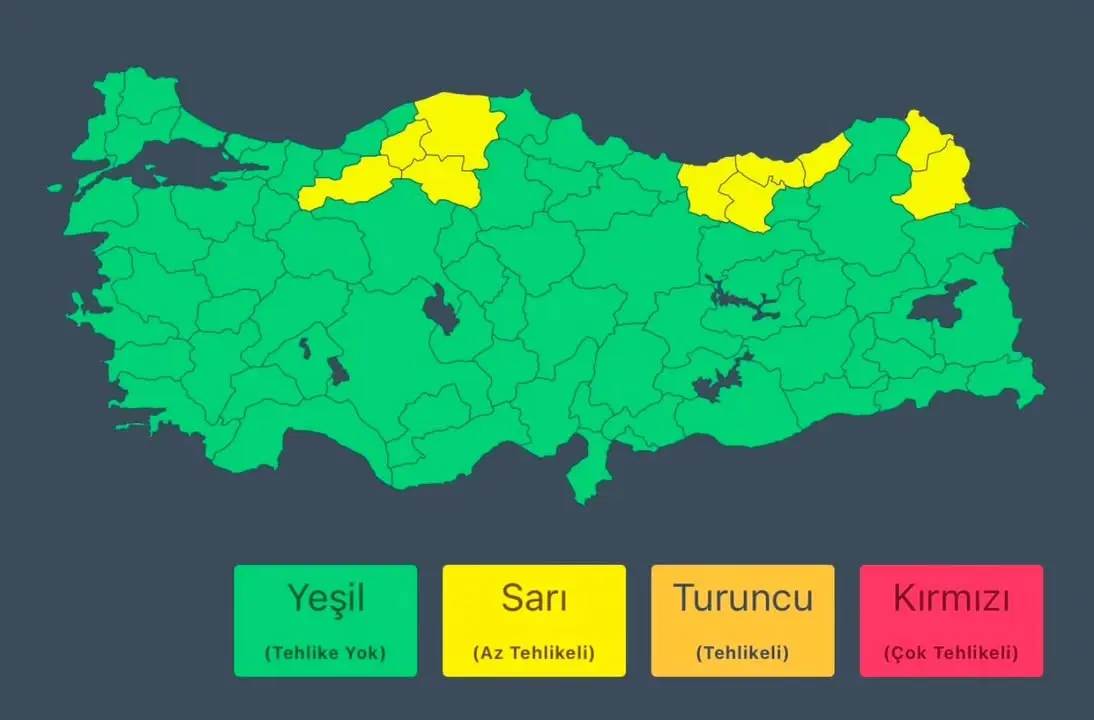 Meteorolojiden Kritik Uyarı: Yer Yer Kuvvetli Yağışlar Bekleniyor