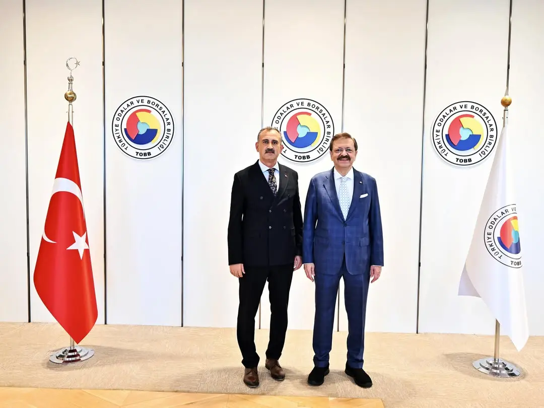 TOBB Başkanı Mustafa Rifat Hisarcıklıoğlu, Ağrı Valisi Önder Bozkurt'u Ağırladı