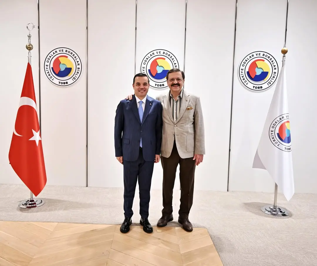 TOBB Başkanı Mustafa Rifat Hisarcıklıoğlu Bingöl Ticaret ve Sanayi Odası Yönetim Kurulu Başkanı Kadir Çintay'ı Ağırladı