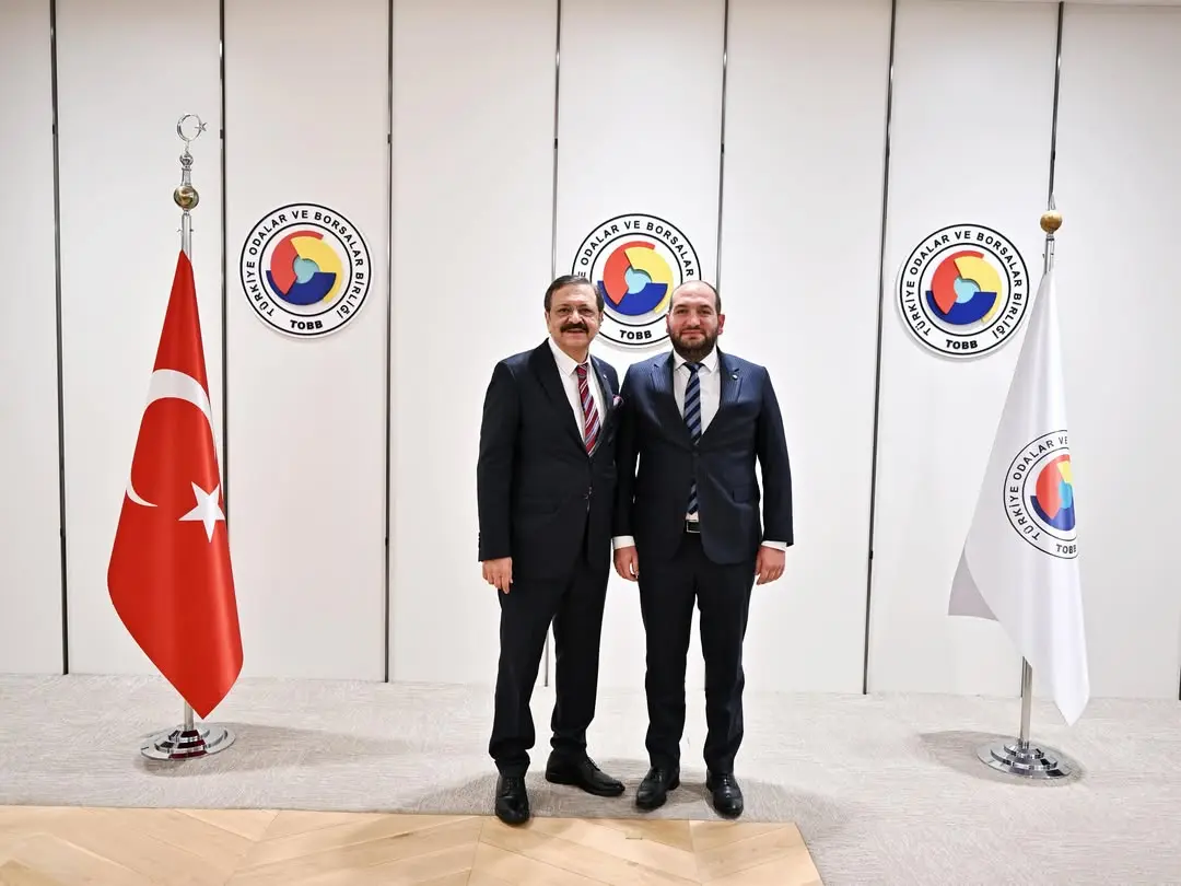TOBB Başkanı Mustafa Rifat Hisarcıklıoğlu, Devrek Ticaret ve Sanayi Odası Başkanı Abdullah Başoğlu'nu Ağırladı