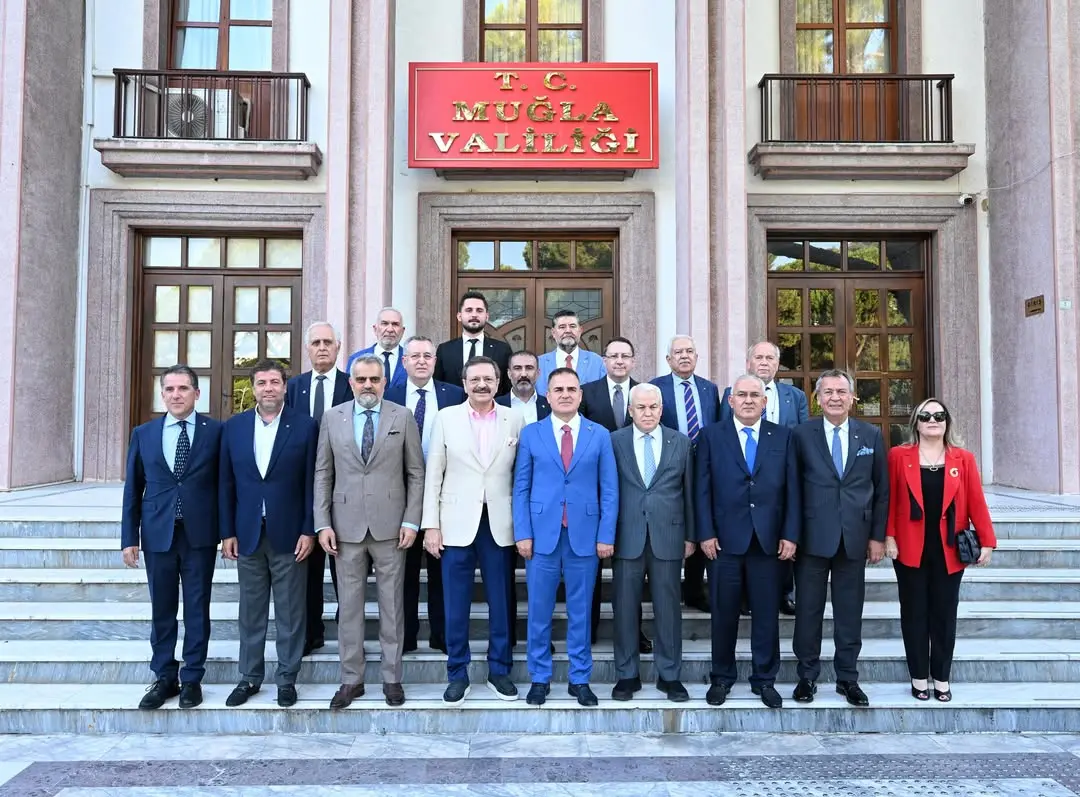 TOBB Başkanı Mustafa Rifat Hisarcıklıoğlu, Muğla Valisi İdris Akbıyık'ı Ziyaret Etti