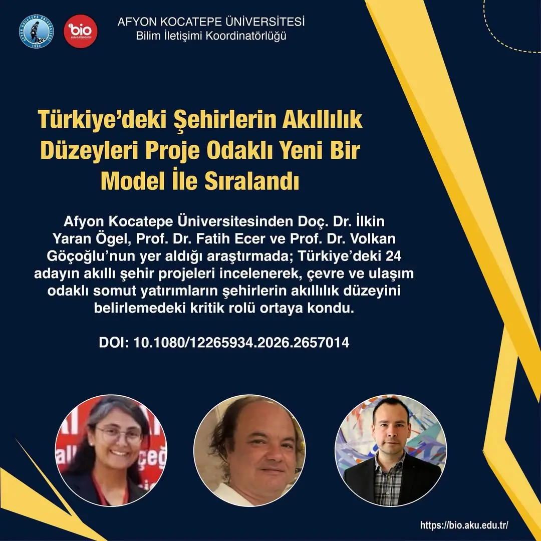 Türkiye’deki Şehirlerin Akıllılık Düzeyleri Proje Odaklı Yeni Bir Model İle Sıralandı