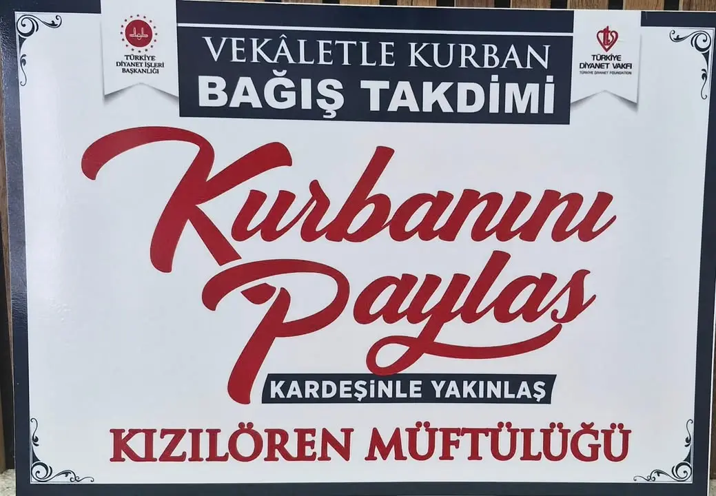 Türkiye Diyanet Vakfı Kızılören Şubesinden Vekâletle Kurban Bağışı