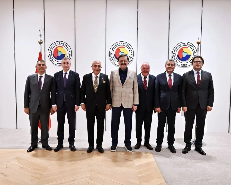 TÜRMOB Genel Başkanı İrfan Hüseyin Yıldız TOBB Başkanı Mustafa Rifat Hisarcıklıoğlu'nu Ağırladı