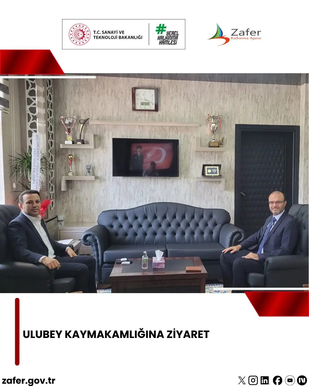 Ulubey İlçesinde Yatırım Destek Ofisi Koordinatörü Ziyaret Gerçekleştirdi