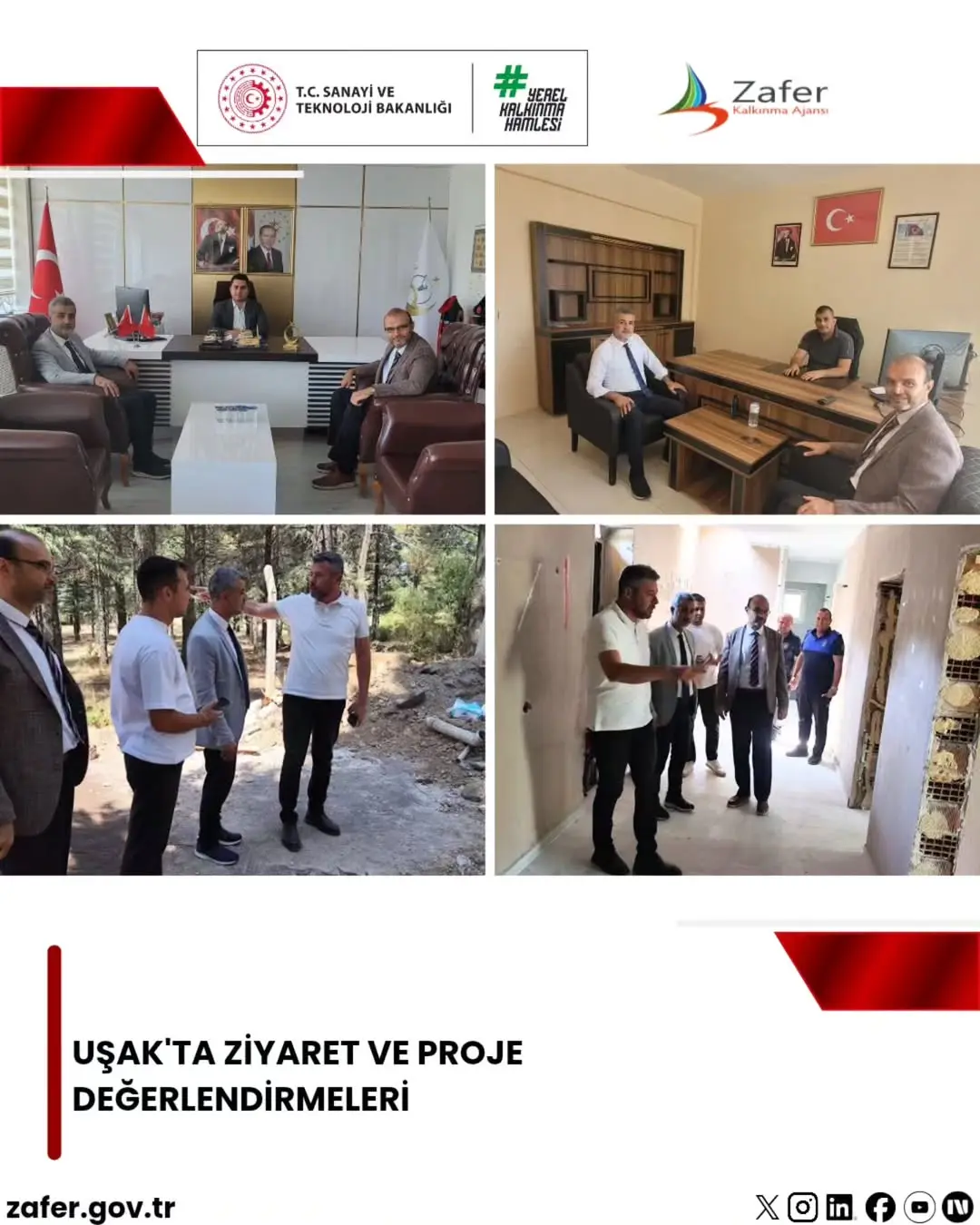 Uşak'ta Ziyaret ve Proje Değerlendirmeleri