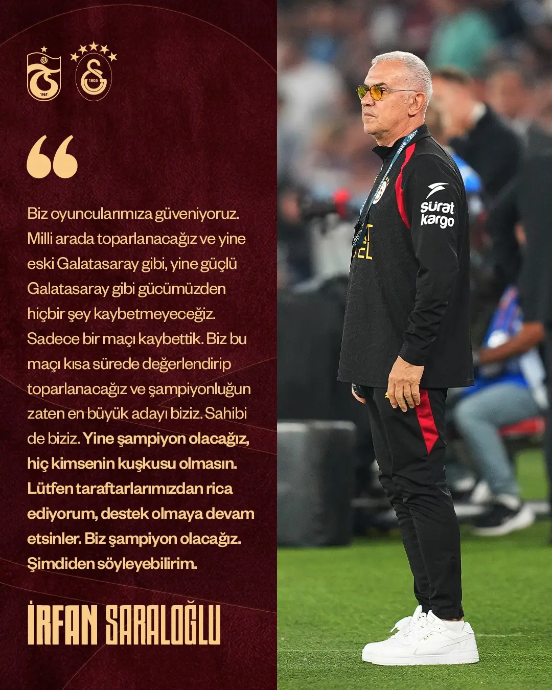 ????️ Yardımcı antrenörümüz İrfan Saraloğlu'nun karşılaşma sonrasında yaptığı açıklamaların tamamı...