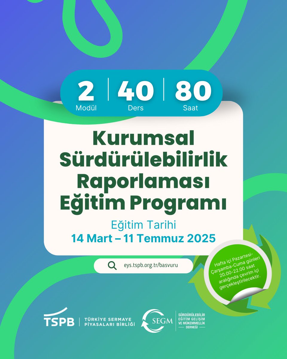 ESG Performansını Artırın: Kurumsal Sürdürülebilirlik Raporlaması Eğitim Programı