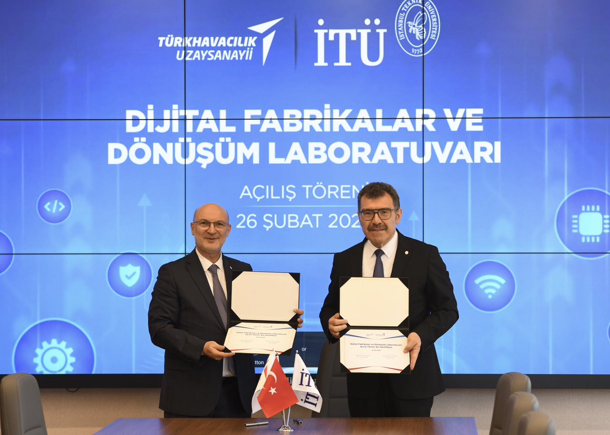 TUSAŞ ile İTÜ: Dijital Fabrikalar ve Dönüşüm Laboratuvarı Açıldı