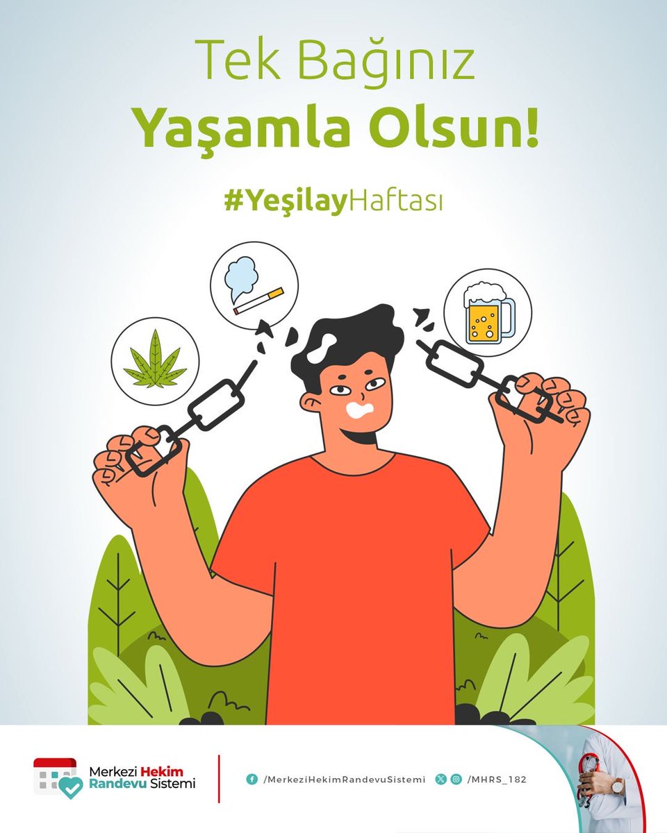 Yeşilay Haftası: Sigara, Nargile ve Alkol Bağımlılığından Uzaklaşmak için Mücadele Başladı