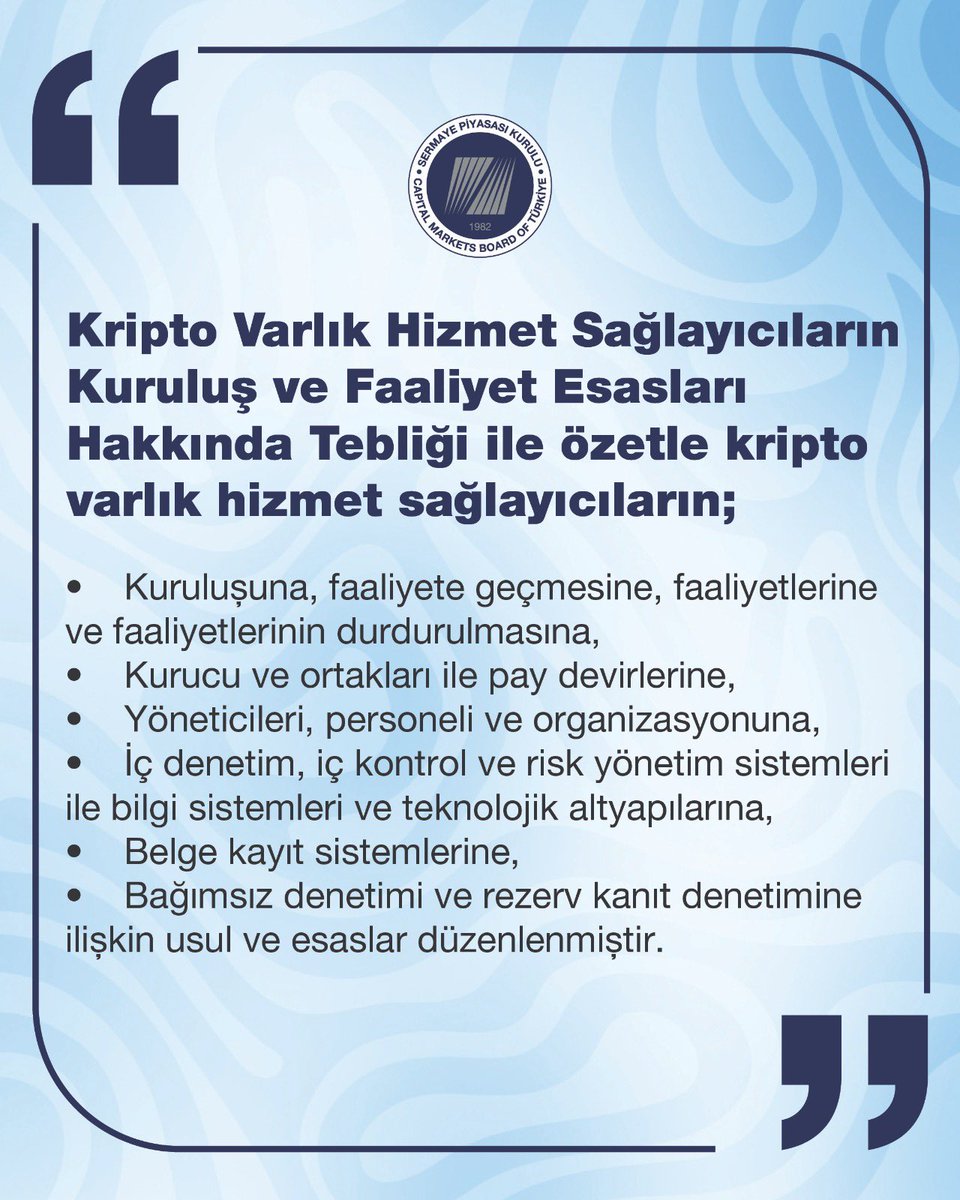 SPK'dan Kripto Varlıklara İlişkin İkincil Düzenleme