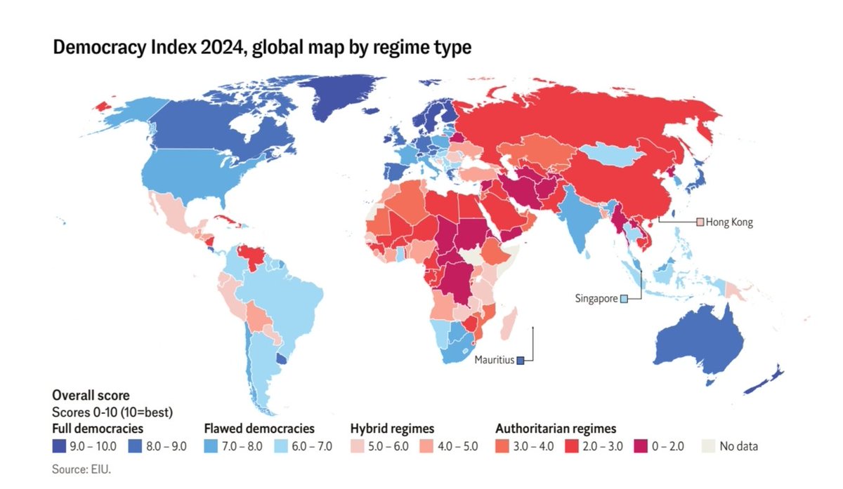 Demokrasi Endeksi'ne Göre Norveç, 2024 Yılında da En Demokratik Ülke Oldu