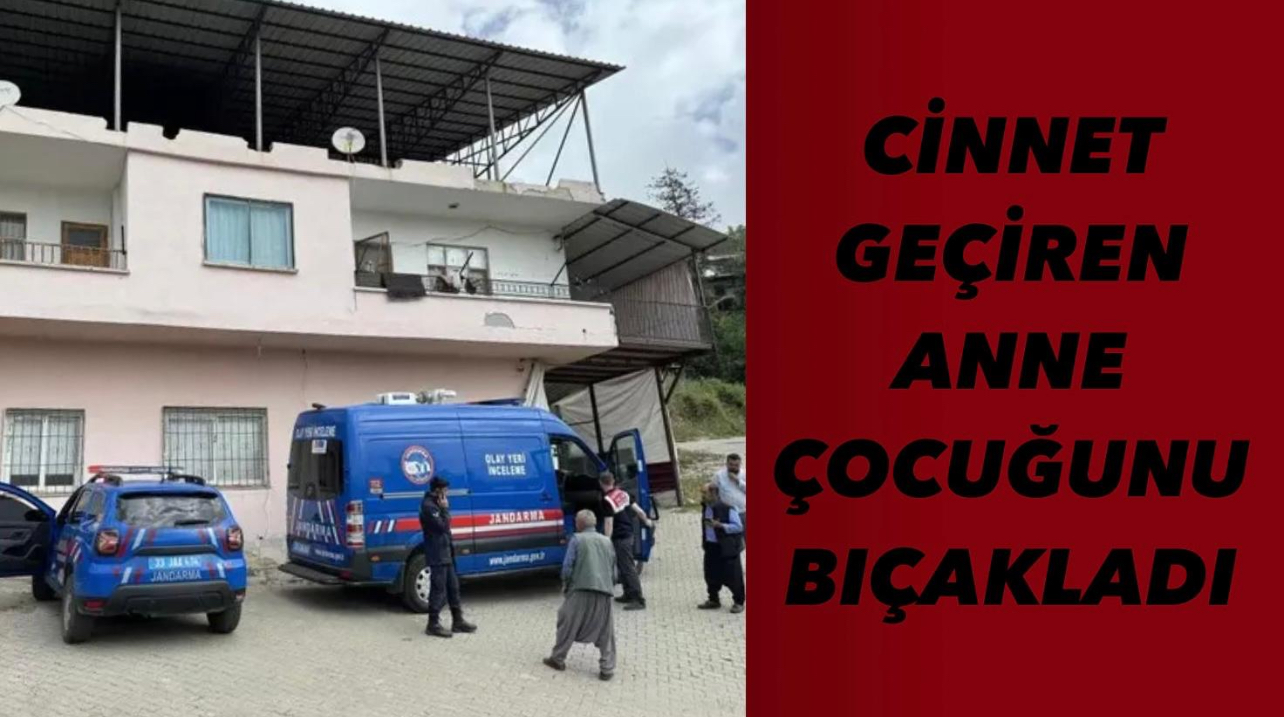 CİNNET GEÇİREN ANNE ÇOCUĞUNU BIÇAKLADI